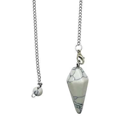 White Howlite Pendulum
